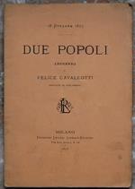 18 Ottobre 1875. Due Popoli. Leggenda