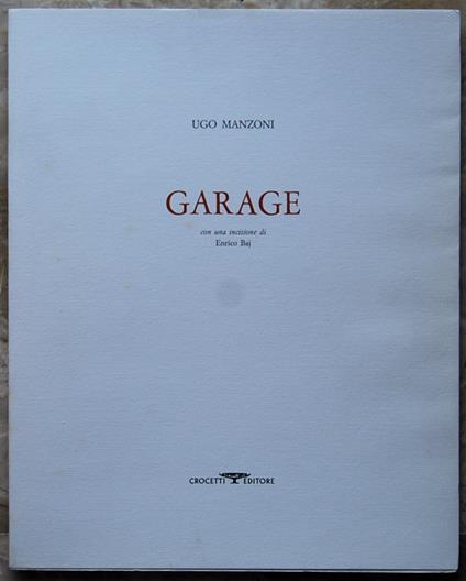 Garage - Ugo Manzoni - copertina