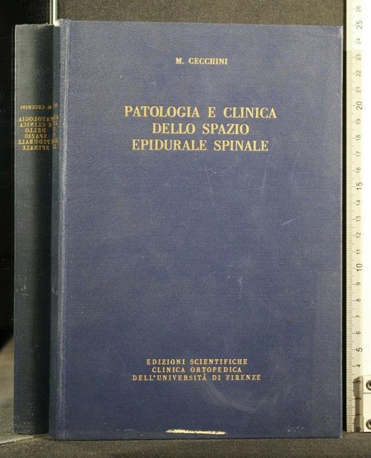 Patologia e Clinica Dello Spazio Epidurale Spinale - Enzo Carli - copertina
