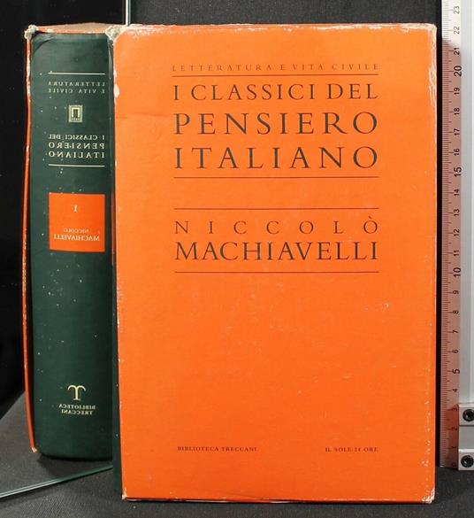 I Classici Del Pensiero Italiano. Vol - Loriano Macchiavelli - copertina