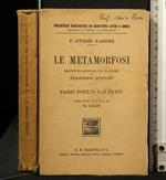 Le Metamorfosi. Nasone. Paravia &