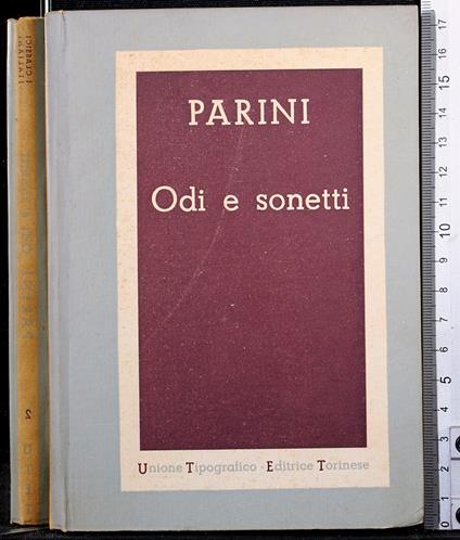 Odi e sonetti - Giuseppe Parini - copertina