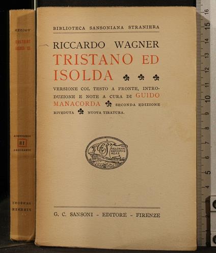 Tristano ed isolda - Richard Wagner - copertina