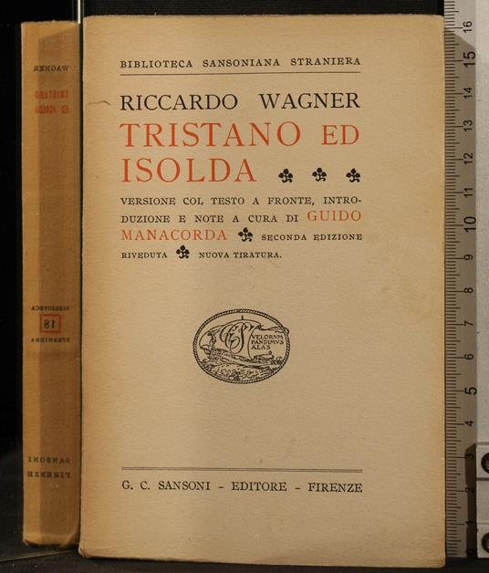 Tristano ed isolda - Richard Wagner - copertina