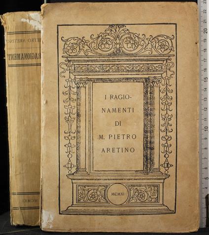 I ragionamenti - Pietro Aretino - copertina
