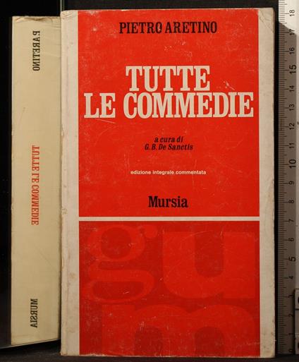Tutte le commedie - Pietro Aretino - copertina