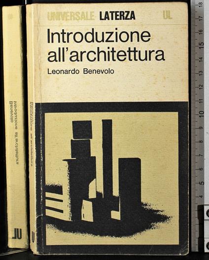 Itroduzione all'architettura - Leonardo Benevolo - copertina