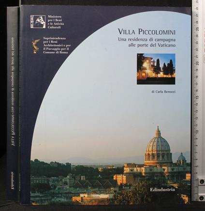 Villa Piccolomini. Residenza campagna Vaticano - Carla Benocci - copertina