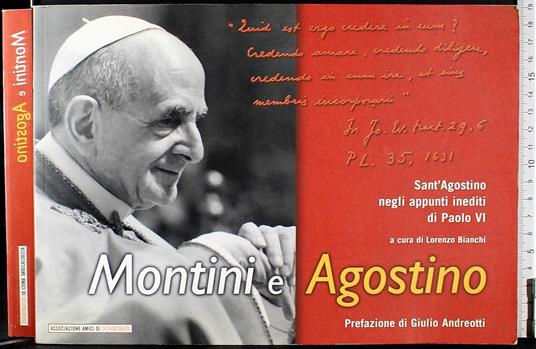 Montini e Agostino - Lorenzo Bianchi - copertina
