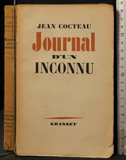 Journal D'Un Inconnu - Jean Cocteau - copertina