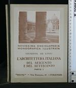 L' Architettura Italiana Del Seicento e Del Settecento N. 2