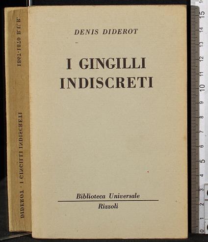 I gingilli indiscreti - Denis Diderot - copertina