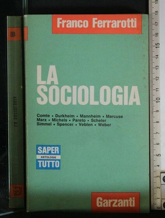 La Sociologia - Franco Ferrarotti - copertina