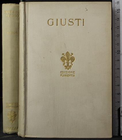 Poesie - Giuseppe Giusti - copertina