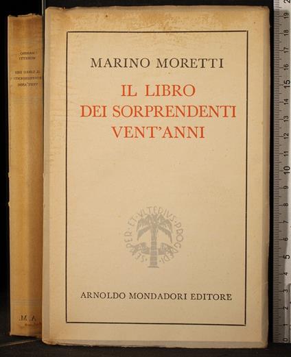 Il libro dei sorprendenti vent'anni - Marino Moretti - copertina