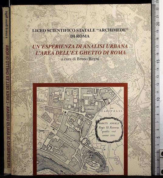 Un'esperienza di analisi urbana. L'area. - Bruno Regni - copertina