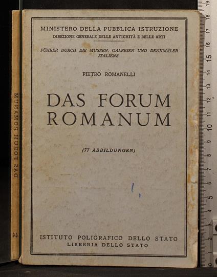 Das Forum Romanum - Pietro Romanelli - copertina