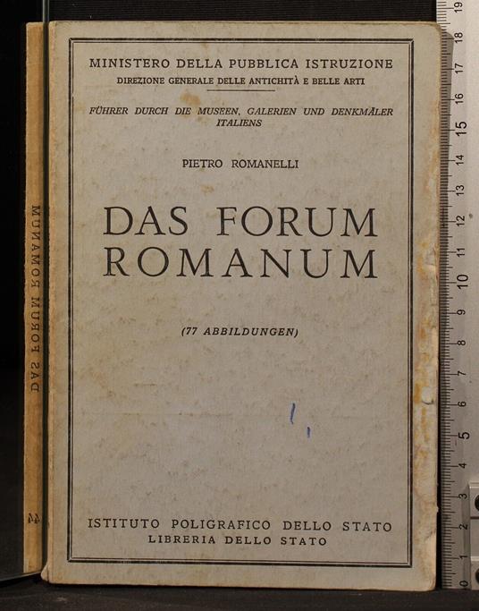 Das Forum Romanum - Pietro Romanelli - copertina