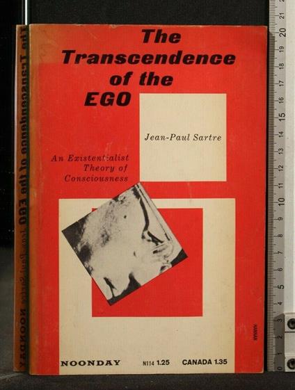 The Transcendence Of The Ego - Jean-Paul Sartre - copertina