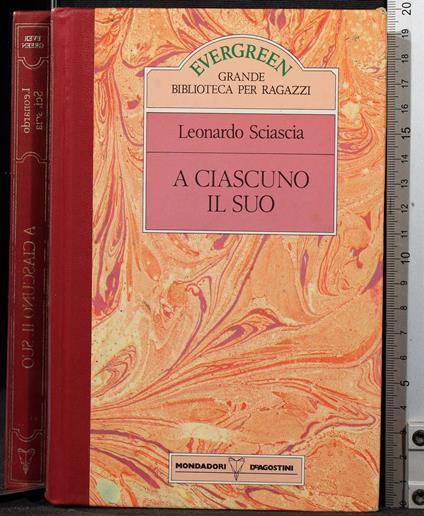 A ciascuno il suo - Leonardo Sciascia - copertina
