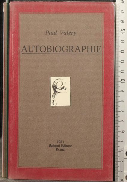Autobiographie - Paul Valéry - copertina