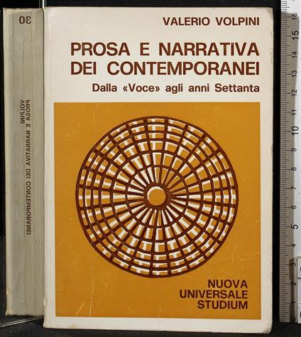 Prosa e narrativa dei contemporanei - Valerio Volpini - copertina