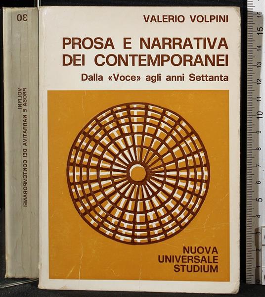 Prosa e narrativa dei contemporanei - Valerio Volpini - copertina