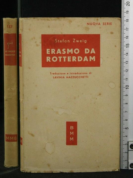 Erasmo da Rotterdam - Stefan Zweig - copertina