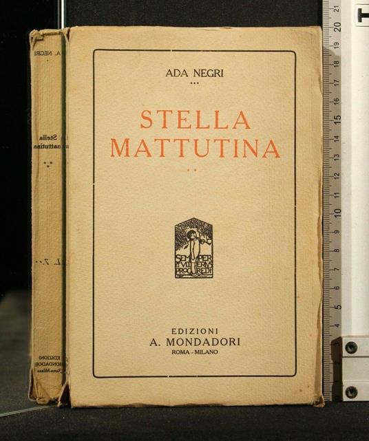 Stella Mattutina - Ada Negri - copertina