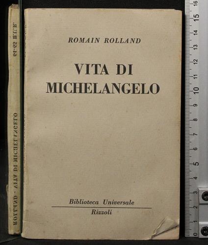 Vita di Michelangelo - Romain Rolland - copertina