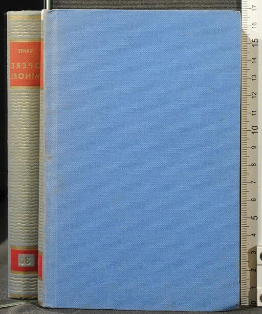 Opere Minori - Dante Alighieri - copertina