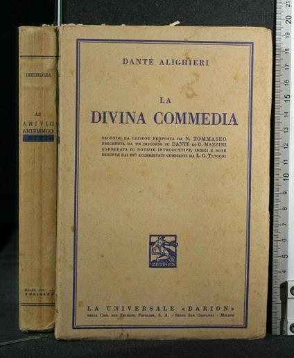 La Divina Commedia - Dante Alighieri - copertina