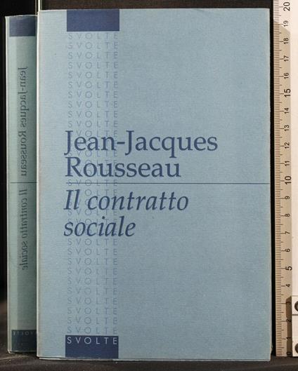 Il Contratto - Jean-Jacques Rousseau - copertina