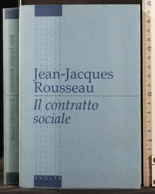Il Contratto - Jean-Jacques Rousseau - copertina