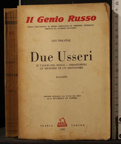 Due - Lev Tolstoj - copertina