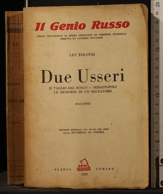 Due - Lev Tolstoj - copertina