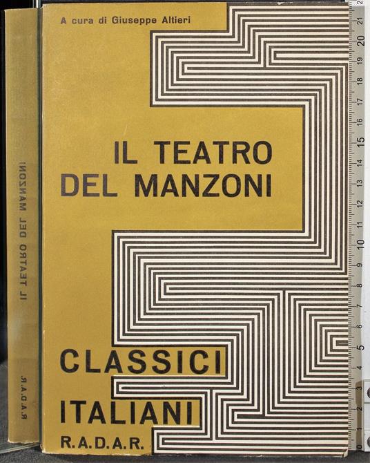 Il teatro del Manzoni - Alessandro Manzoni - copertina