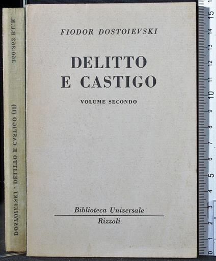Delitto e castigo. Vol secondo - Fëdor Dostoevskij - copertina