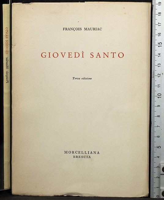 Giovedì Santo - François Mauriac - copertina