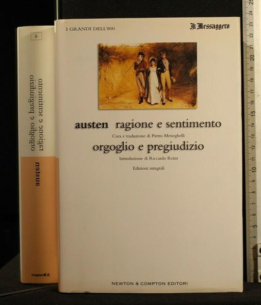 Ragione e Sentimento Orgoglio e Pregiudizio - Jane Austen - copertina