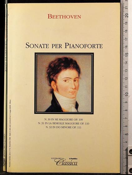 Sonata per pianoforte - Ludwig van Beethoven - copertina