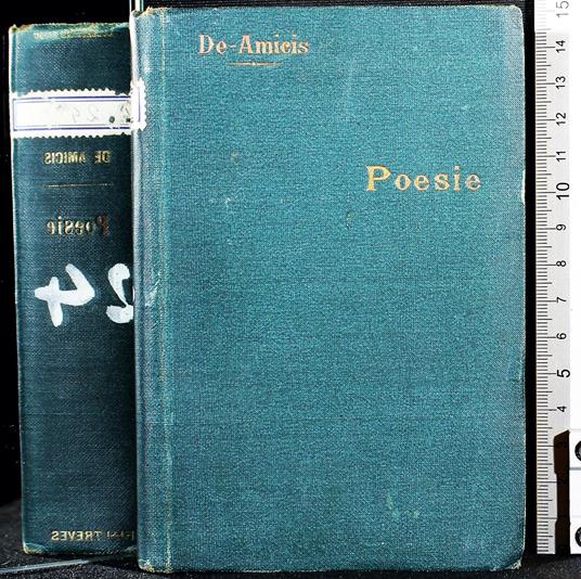 Poesie - Edmondo De Amicis - copertina