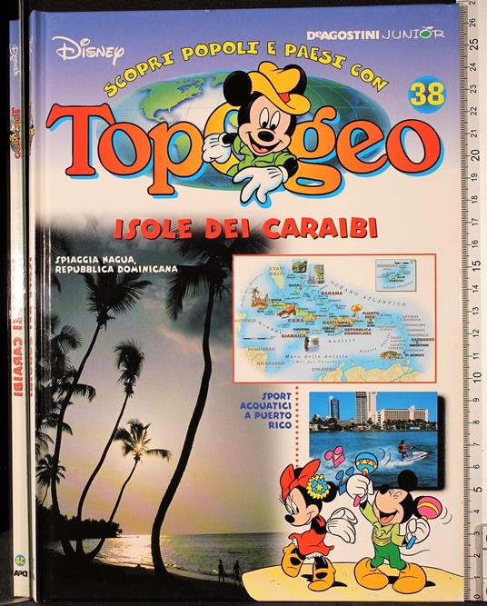 Topogeo 38. Isole dei Caraibi - Walt Disney - copertina
