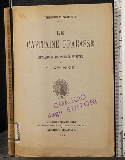 Le capitaine fracasse - Théophile Gautier - copertina