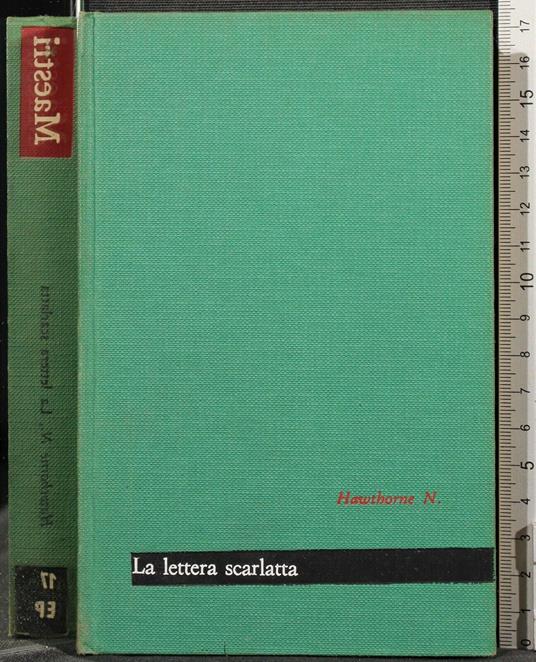 La Lettera Scarlatta - Nathaniel Hawthorne - copertina