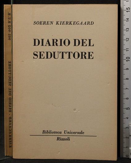 Diario dl seduttore - Sören Kierkegaard - copertina