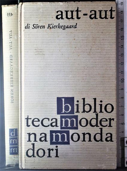 Aut-Aut - Sören Kierkegaard - copertina