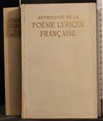 Anthologie de la poesie lyrique francaise