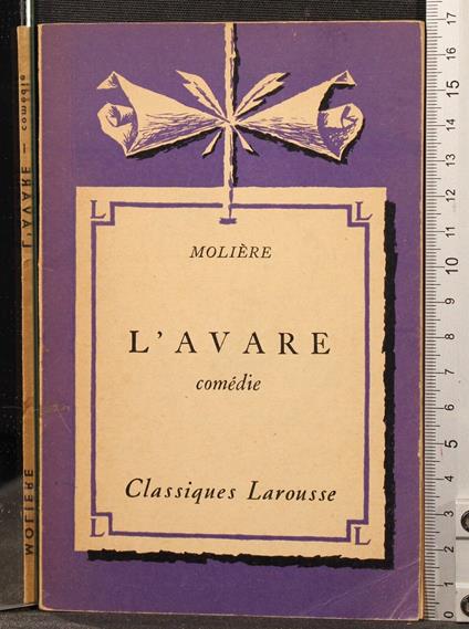 L' avare - Molière - copertina