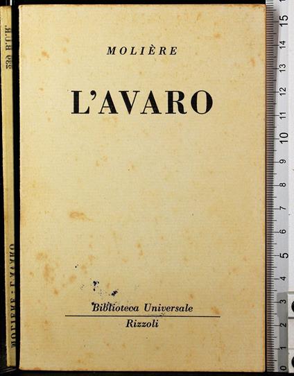 L' avaro - Molière - copertina